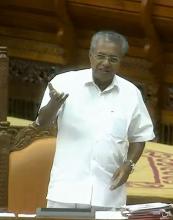 Chief Minister Pinarai Vijayan responding to notice of adjournment motion on Tuesday