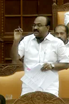 V. D. Satheesan speaking on the adjournement motion on Monday