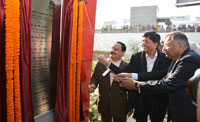 J. P. Nadda inaugurating the new IT-enabled OPD registry block, at AIIMS