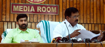 Joseph Vazhackan (right) and V.T Belram