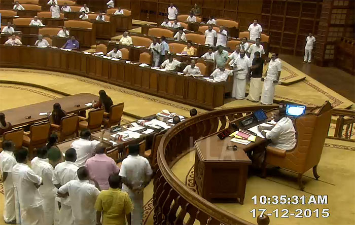 Altercation beween ruling and Opposition memers in the Assembly on Thursday